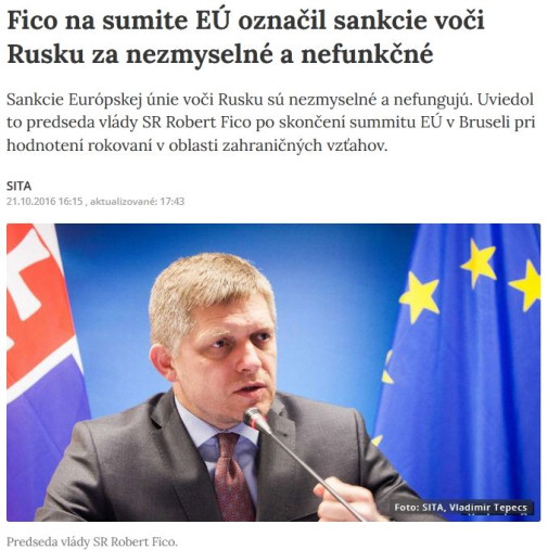 Sankcie aj tak nefungujú